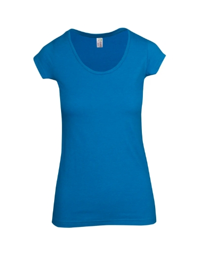 Picture of RAMO, Ladies Marl Scoop Neck T-Shirt